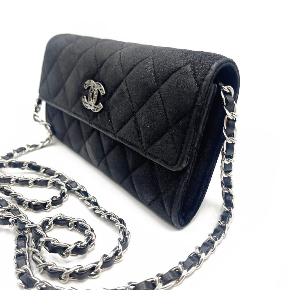 Chanel CC Wild Stitch Lambskin Wallet on Chain Shoulder Crossbody - Picture 6 of 10